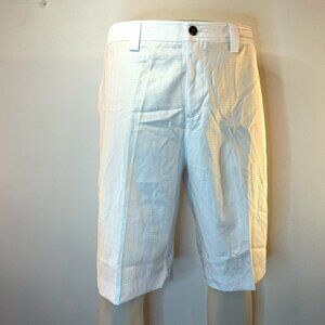 Adidas Men's White Check Long Climalite Golf Shorts - Size 33 - NWT